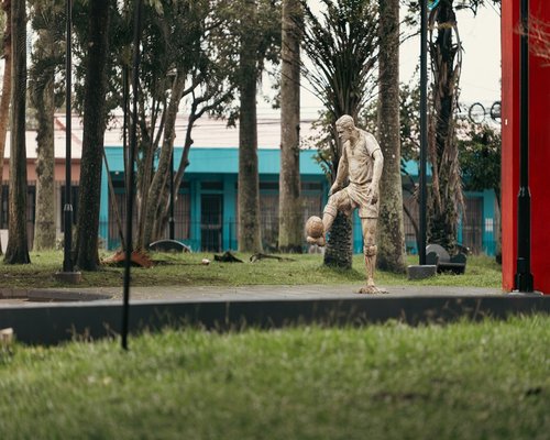 man doing physical activity outdoors